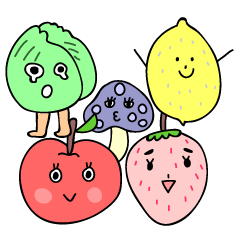 [LINEスタンプ] Vegetable and Fruit's Paradise