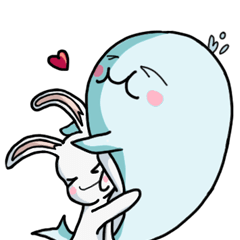 [LINEスタンプ] The Cottontail and Orca