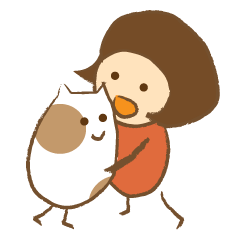 [LINEスタンプ] 棒足ぶちとおんなのこ【ゆるカワ編】