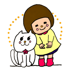 [LINEスタンプ] おはなとまるみは仲良し