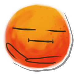 [LINEスタンプ] Silent Orange