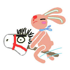 [LINEスタンプ] Q Rabbit