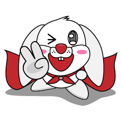 [LINEスタンプ] Bunny Hero