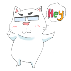 [LINEスタンプ] メガキャット