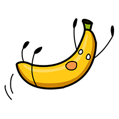 [LINEスタンプ] Fruits: Apple Papaya Banana Orange