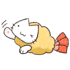 [LINEスタンプ] ねこエビ天