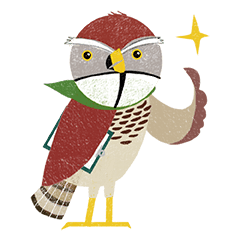 [LINEスタンプ] The Gray-faced Buzzard's first debut.