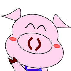 [LINEスタンプ] DU DU the pig