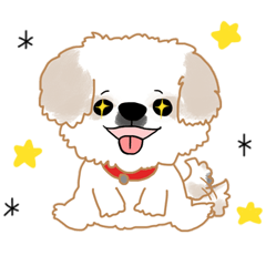 [LINEスタンプ] ブサカワ犬「コットン」の日常スタンプ