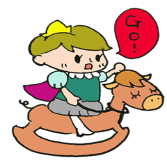 [LINEスタンプ] わがまま王子とメイドさん