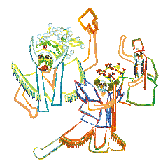 [LINEスタンプ] The Eight Generals Of God