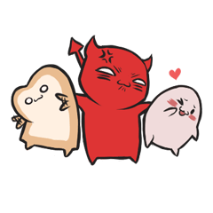 [LINEスタンプ] Weird Trio