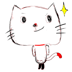 [LINEスタンプ] 黒ねこと白ねこ