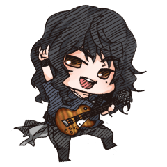 [LINEスタンプ] もっちりROCK