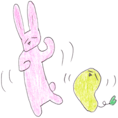 [LINEスタンプ] ほのぼのうさもち