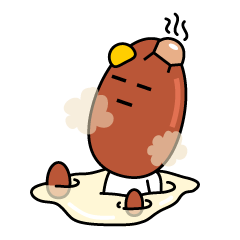 [LINEスタンプ] 焼き卵を BREGG