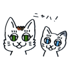 [LINEスタンプ] ニャハネコ