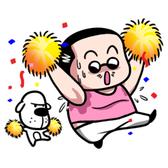 [LINEスタンプ] Sweaty Uncle