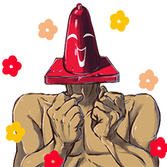 [LINEスタンプ] パイロン先輩