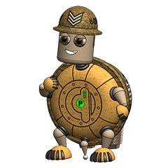 [LINEスタンプ] Robot Sergeant Tortoise