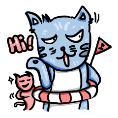 [LINEスタンプ] Fluppy cats the day to day