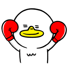 [LINEスタンプ] ダックマン キックボクシング