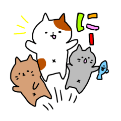 [LINEスタンプ] のんびりブチ猫むーたん日常系スタンプ