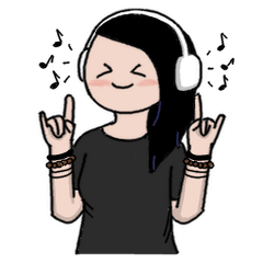 [LINEスタンプ] Ash is a punk rocker