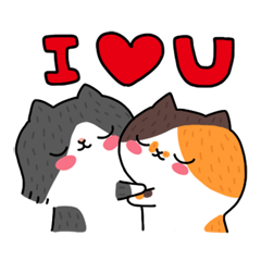 [LINEスタンプ] La-cha-hua (Lovers)