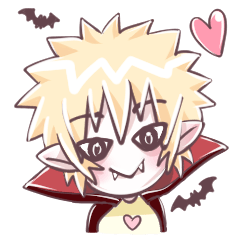 [LINEスタンプ] Nutty The Count Dracula Jr. [EN]