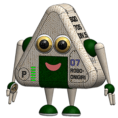 [LINEスタンプ] Robot Onigiri Triangle