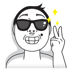 [LINEスタンプ] MR. WHITE FACE