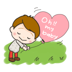 [LINEスタンプ] 今どき赤ちゃんあるある。（男の子）