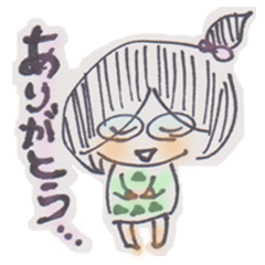 [LINEスタンプ] メガネのふんわり女の子