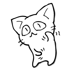 [LINEスタンプ] 大きな耳の猫スタンプ