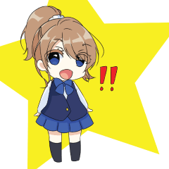 [LINEスタンプ] Alisa's High School Journey