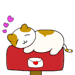 [LINEスタンプ] ポストねこ