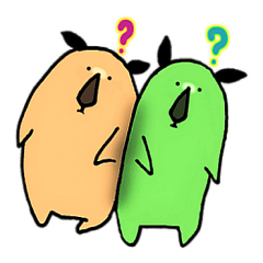 [LINEスタンプ] もなかと緑茶