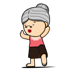 [LINEスタンプ] GRANDMA WAN