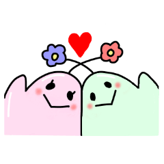 [LINEスタンプ] 花子と花男