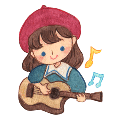 [LINEスタンプ] Carrie the Painter Hat
