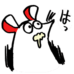 [LINEスタンプ] 白ねずみ 3