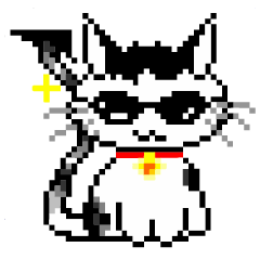 [LINEスタンプ] Nostalgic happy cat
