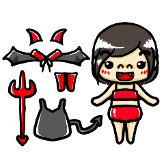 [LINEスタンプ] Mei is the devil