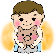 [LINEスタンプ] 赤ちゃんとヨーキー