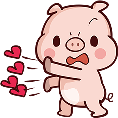 [LINEスタンプ] Cutie Piggyの画像（メイン）