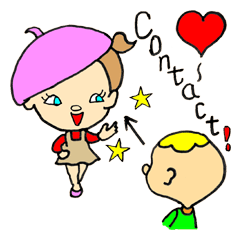 [LINEスタンプ] Jimmie and Kerrie in English