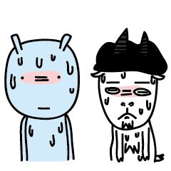 [LINEスタンプ] Stupid goat Cheese and his alien friend