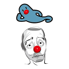 [LINEスタンプ] Sad Clown ＆ his soul