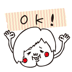 [LINEスタンプ] けつあごちゃん 